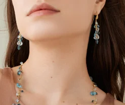 Earrings-Marco Bicego 18K Yellow Gold Multi-Strand Topaz Earrings Yellowgold