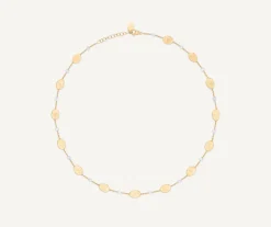 Necklaces-Marco Bicego 18K Yellow Gold Necklace with Diamonds Yellowgold