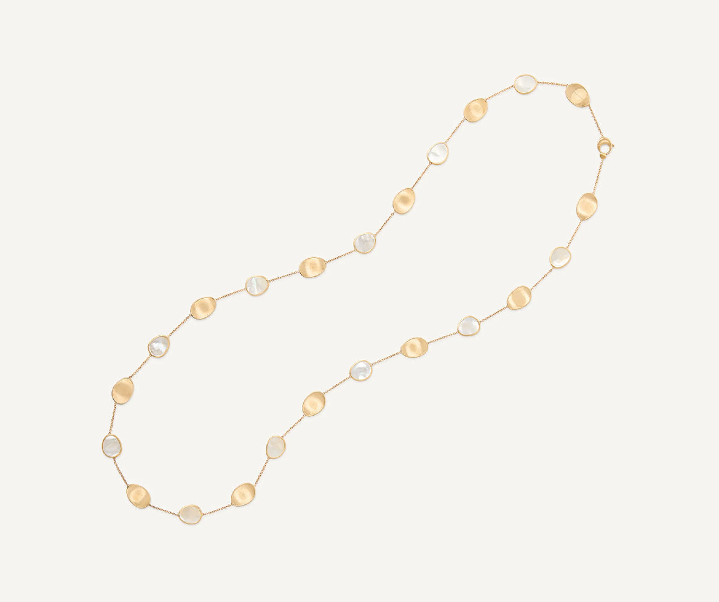 Necklaces-Marco Bicego 18K Yellow Gold Necklace with Mother of Pearl, Long Yellowgold