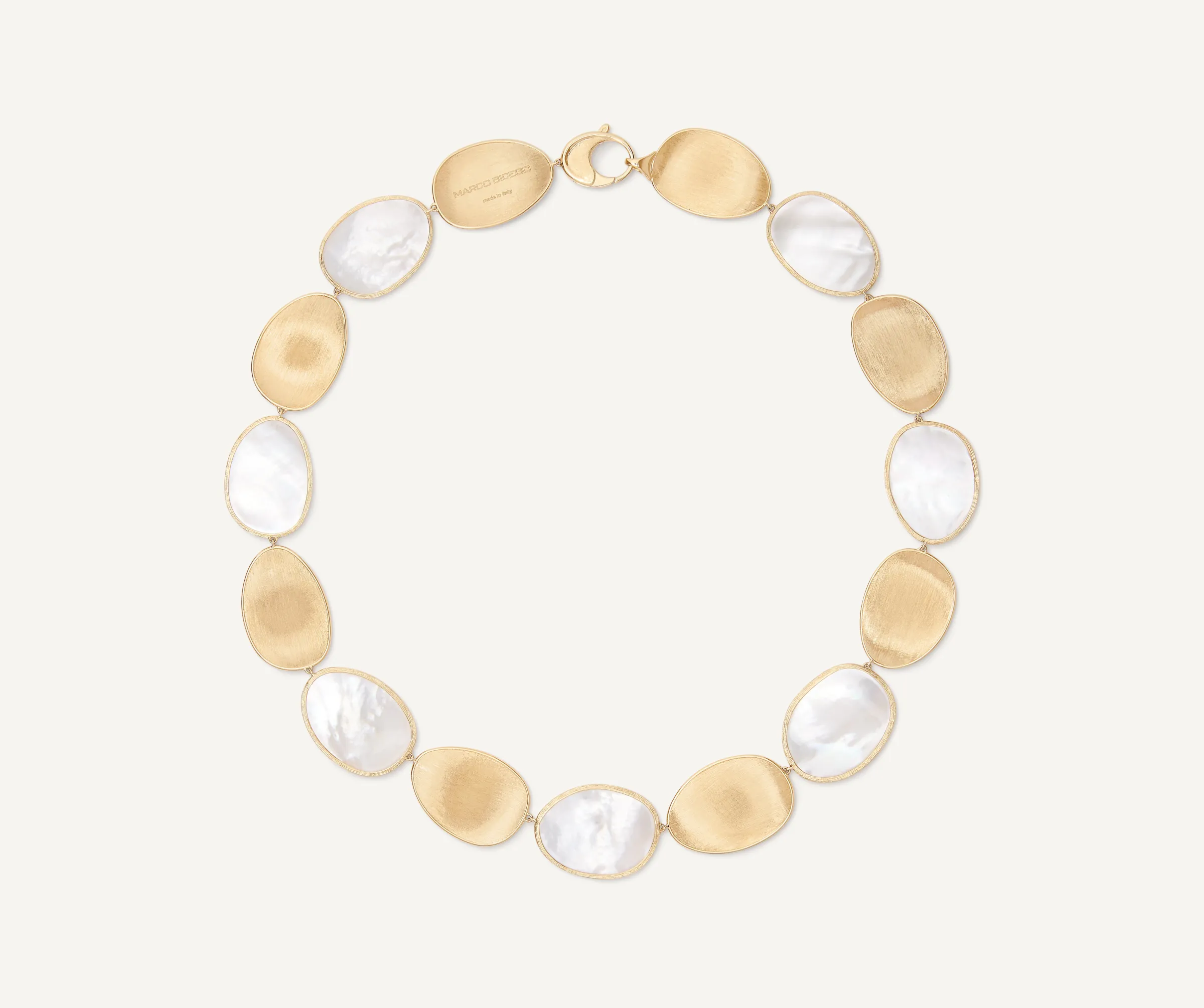 Necklaces-Marco Bicego 18K Yellow Gold Necklace with Mother of Pearl Yellowgold