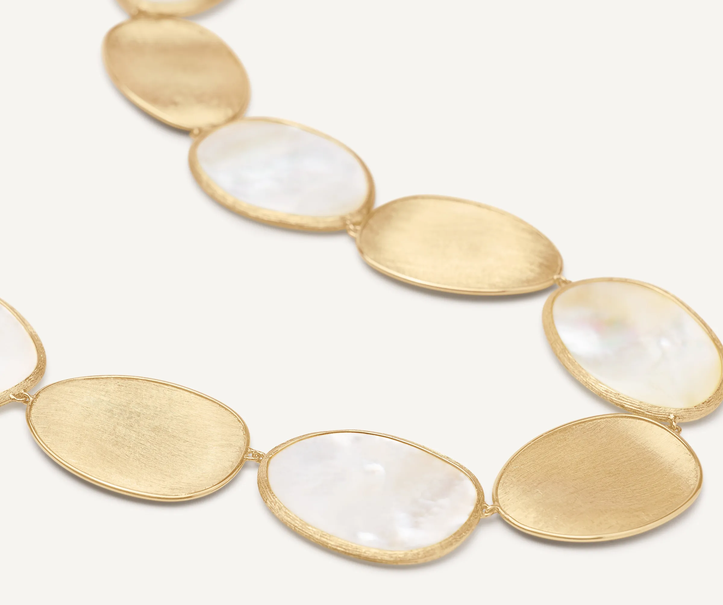 Necklaces-Marco Bicego 18K Yellow Gold Necklace with Mother of Pearl Yellowgold