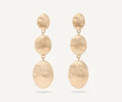 Earrings-Marco Bicego 18K Yellow Gold Oval Gold Drop Earrings Yellowgold