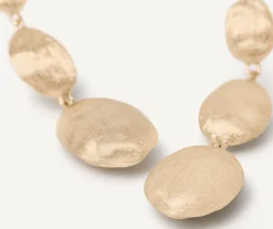 Earrings-Marco Bicego 18K Yellow Gold Oval Gold Drop Earrings Yellowgold