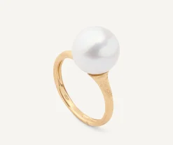 Rings-Marco Bicego 18K Yellow Gold Pearl Ring Yellowgold
