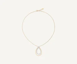 Pendants | Necklaces-Marco Bicego 18K Yellow Gold Pendant Necklace With Diamonds Yellowgold