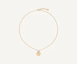 Pendants | Necklaces-Marco Bicego 18K Yellow Gold Pendant Necklace With Diamonds Yellowgold