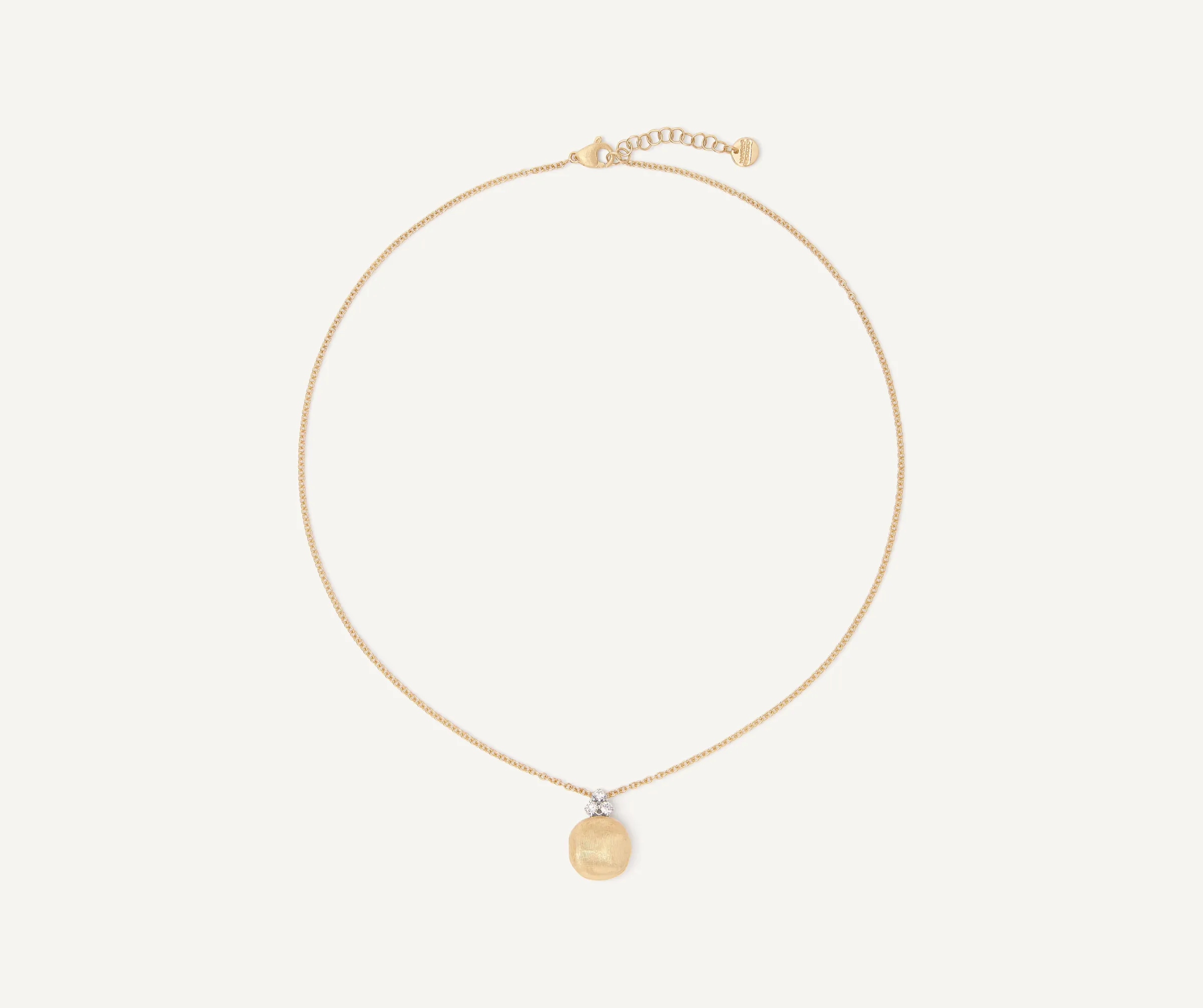 Pendants | Necklaces-Marco Bicego 18K Yellow Gold Pendant Necklace With Diamonds Yellowgold
