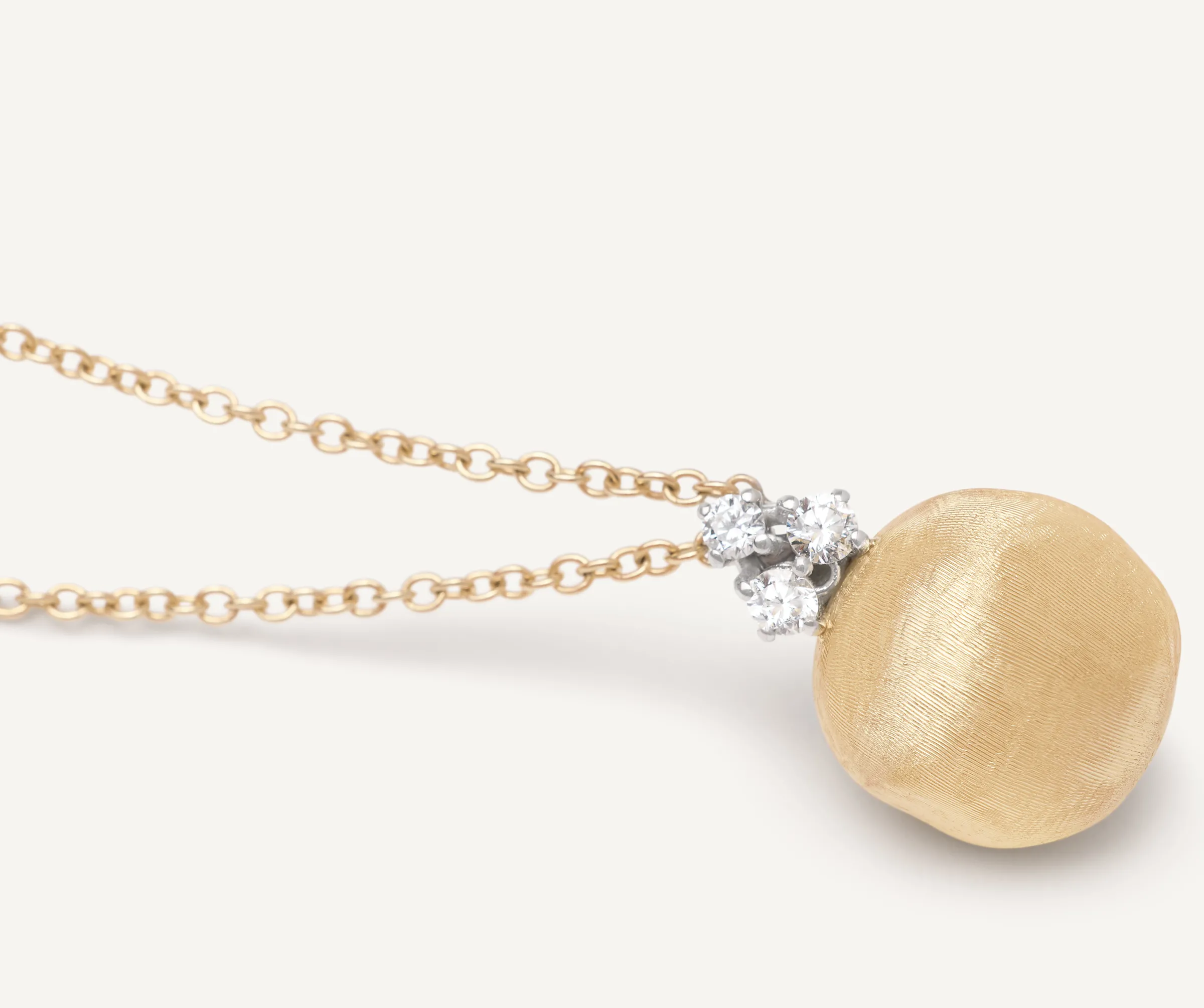 Pendants | Necklaces-Marco Bicego 18K Yellow Gold Pendant Necklace With Diamonds Yellowgold