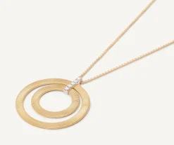 Pendants | Necklaces-Marco Bicego 18K Yellow Gold Pendant With Diamonds, Long Yellowgold