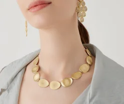 Necklaces-Marco Bicego 18K Yellow Gold Petal Collar Necklace Yellowgold