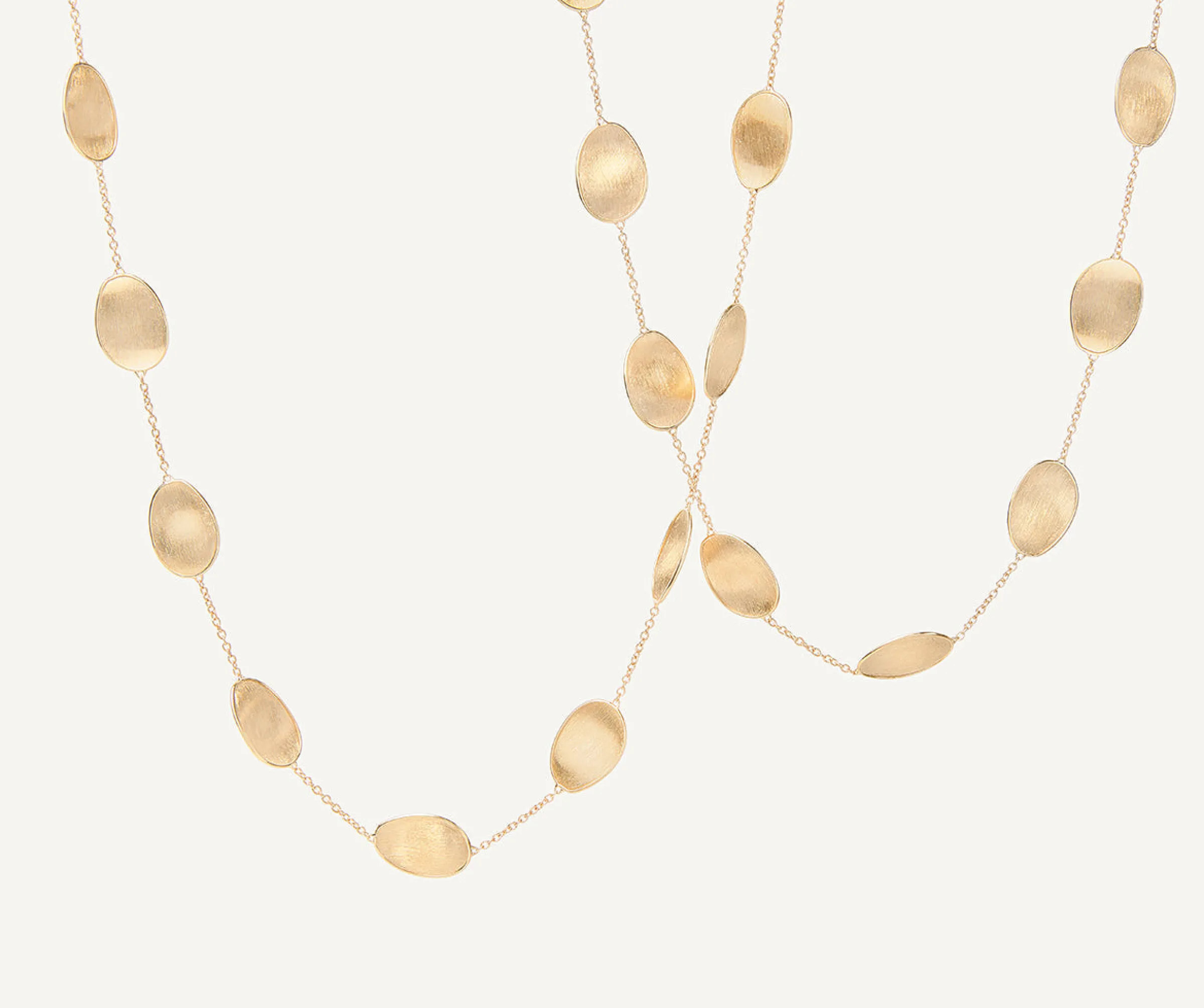 Necklaces-Marco Bicego 18K Yellow Gold Petal Necklace, Long Yellowgold