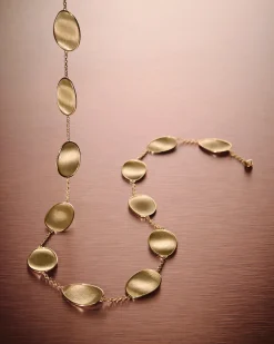 Necklaces-Marco Bicego 18K Yellow Gold Petal Single Strand Necklace Yellowgold