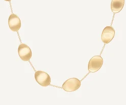 Necklaces-Marco Bicego 18K Yellow Gold Petal Single Strand Necklace Yellowgold
