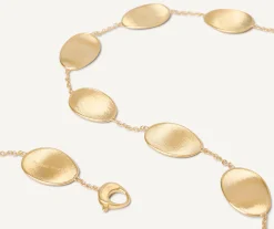 Necklaces-Marco Bicego 18K Yellow Gold Petal Single Strand Necklace Yellowgold