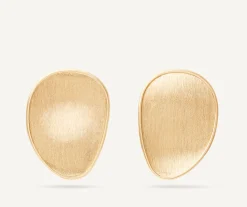 Earrings-Marco Bicego 18K Yellow Gold Petal Stud Earrings, Medium Yellowgold