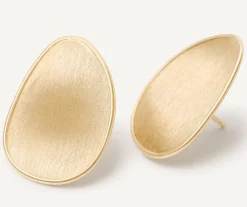 Earrings-Marco Bicego 18K Yellow Gold Petal Stud Earrings, Medium Yellowgold