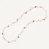Necklaces-Marco Bicego 18K Yellow Gold Pink Tourmaline Long Necklace Yellowgold