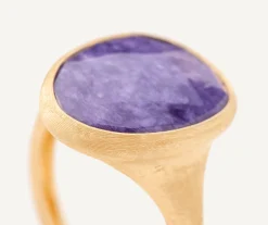 Rings-Marco Bicego 18K Yellow Gold Ring with Charoite Yellowgold