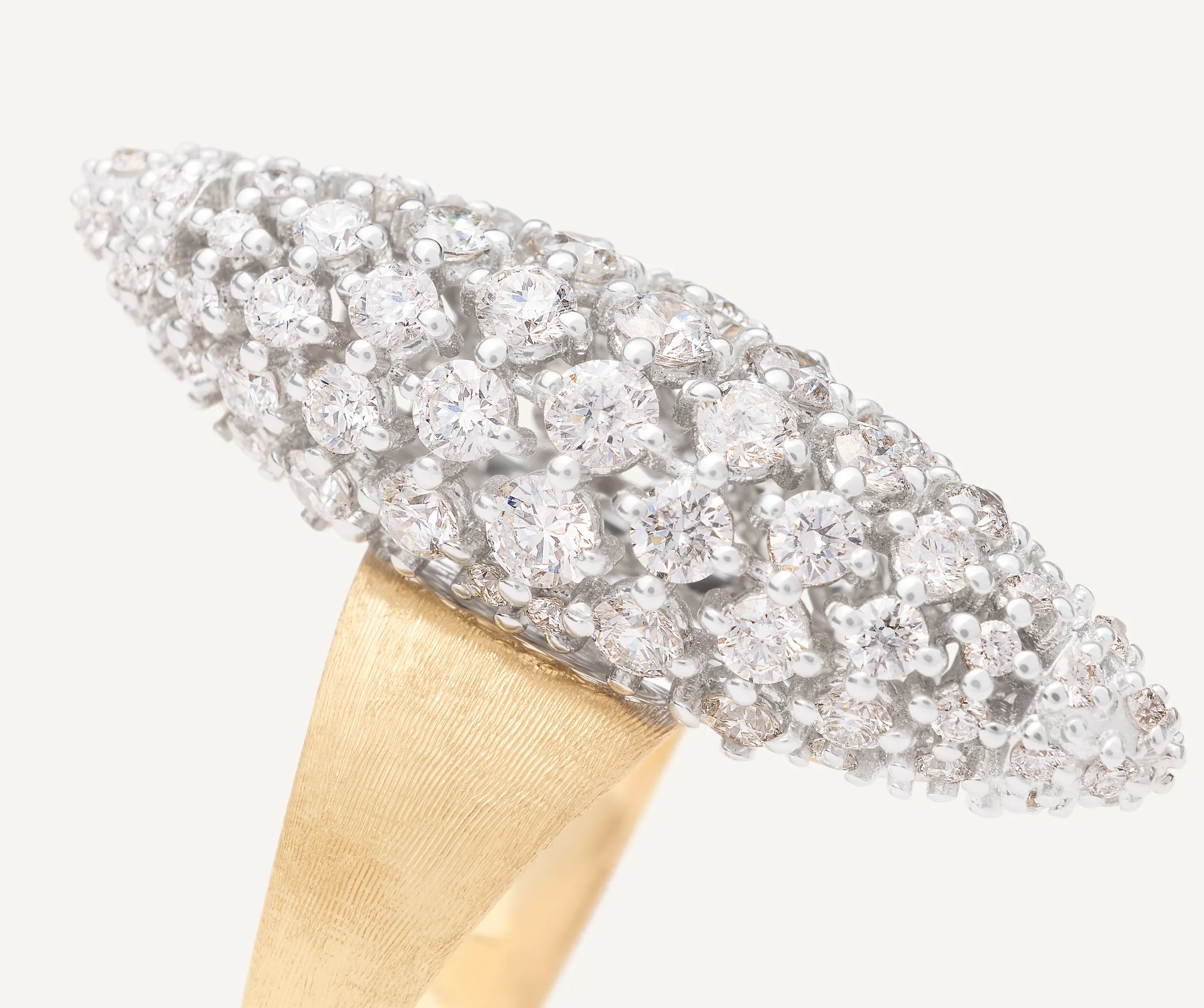 Rings-Marco Bicego 18K Yellow Gold Ring With Diamond Element Yellowgold