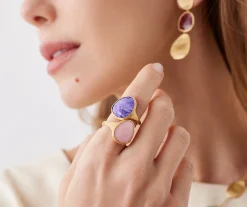 Rings-Marco Bicego 18K Yellow Gold Ring with Opal Yellowgold