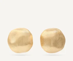 Earrings-Marco Bicego 18K Yellow Gold Round Studs, Large Yellowgold