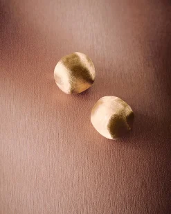 Earrings-Marco Bicego 18K Yellow Gold Round Studs, Large Yellowgold