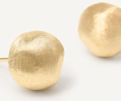 Earrings-Marco Bicego 18K Yellow Gold Round Studs, Small Yellowgold