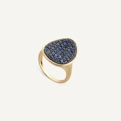 Rings-Marco Bicego 18K Yellow Gold Sapphire Pavé Cocktail Ring Yellowgold