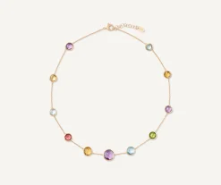 Necklaces-Marco Bicego 18K Yellow Gold Short Gemstone Necklace Yellowgold