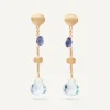 Earrings-Marco Bicego 18K Yellow Gold Single-Strand Topaz u0026 Iolite Earrings Yellowgold