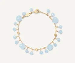 Bracelets-Marco Bicego 18K Yellow Gold Single-Strand Aquamarine Bracelet Yellowgold