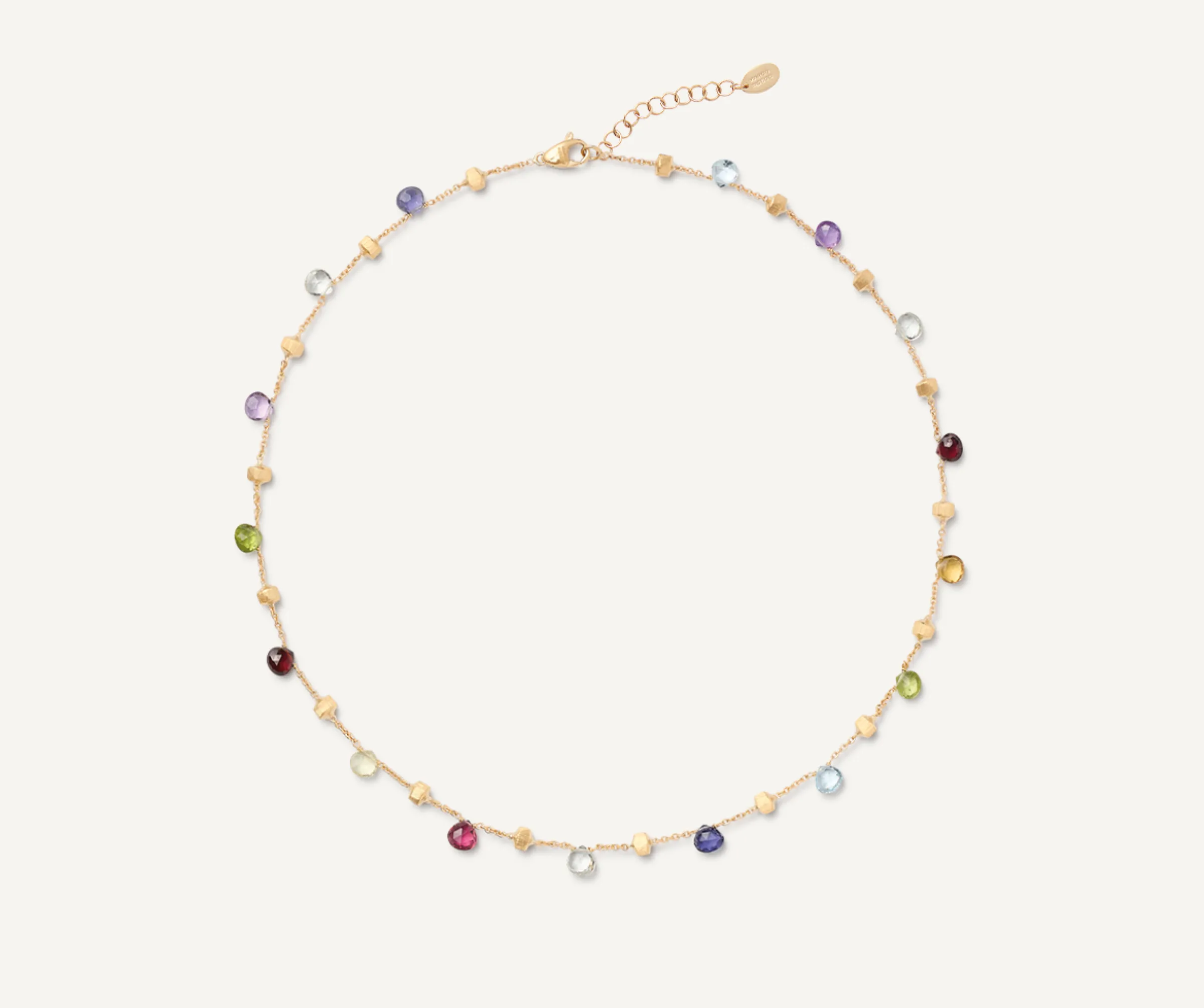 Necklaces-Marco Bicego 18K Yellow Gold Single-Strand Gemstone Necklace Yellowgold