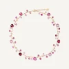 Necklaces-Marco Bicego 18K Yellow Gold Single-Strand Pink Tourmalines Necklace Yellowgold