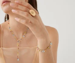 Bracelets-Marco Bicego 18K Yellow Gold Single-Strand Gemstone Bracelet, Topaz Accents Yellowgold