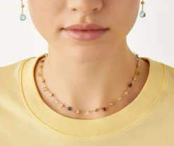 Necklaces-Marco Bicego 18K Yellow Gold Single-Strand Gemstone Necklace Yellowgold