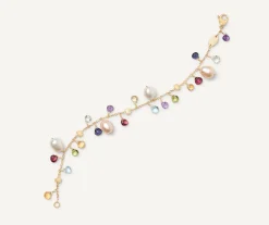 Bracelets-Marco Bicego 18K Yellow Gold Single-Strand Gemstone Bracelet With Freshwater Pearls Yellowgold