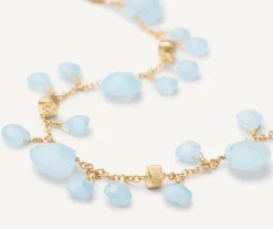 Bracelets-Marco Bicego 18K Yellow Gold Single-Strand Aquamarine Bracelet Yellowgold