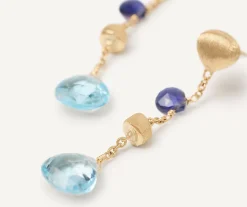 Earrings-Marco Bicego 18K Yellow Gold Single-Strand Topaz u0026 Iolite Earrings Yellowgold