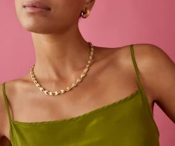 Necklaces-Marco Bicego 18K Yellow Gold Small Link Necklace Yellowgold