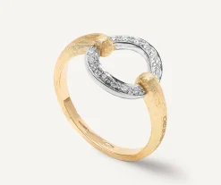 Rings-Marco Bicego 18K Yellow Gold Stackable Diamond Circle Ring Yellowgold