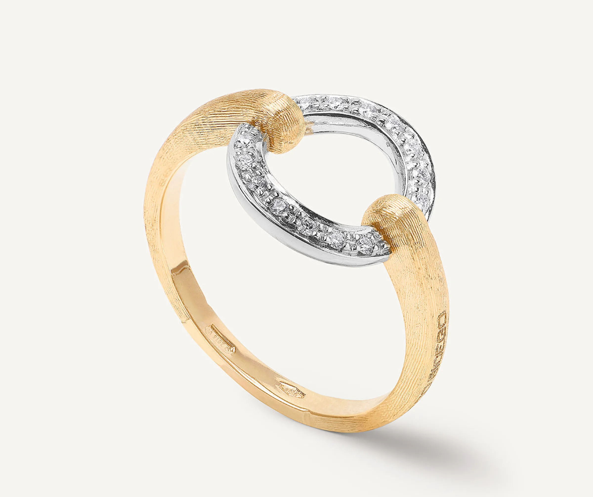 Rings-Marco Bicego 18K Yellow Gold Stackable Diamond Circle Ring Yellowgold