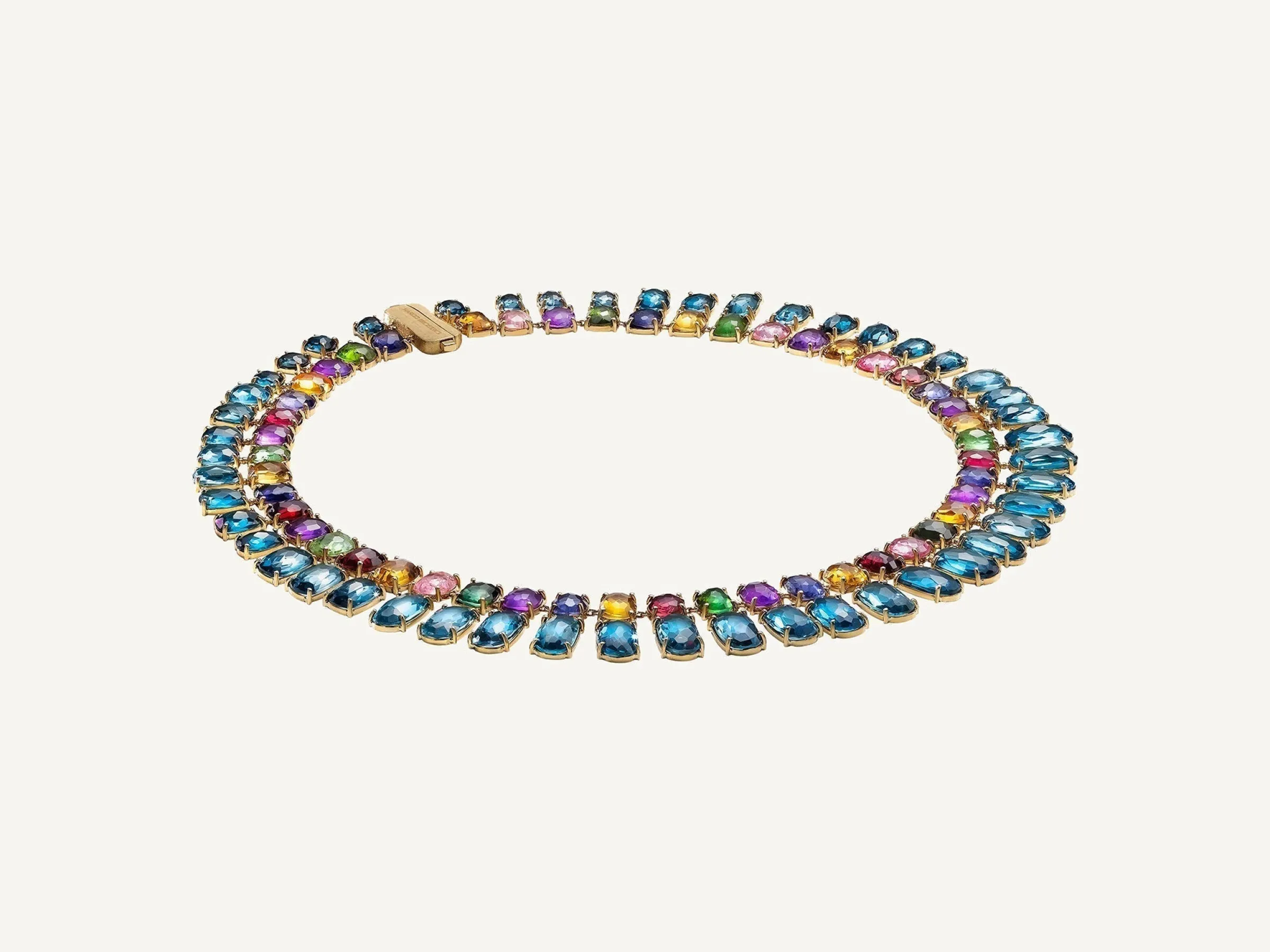 Necklaces-Marco Bicego 18K Yellow Gold Statement Gemstone Collar Yellowgold