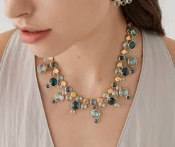 Necklaces-Marco Bicego 18K Yellow Gold Statement Round Topaz Collar Yellowgold