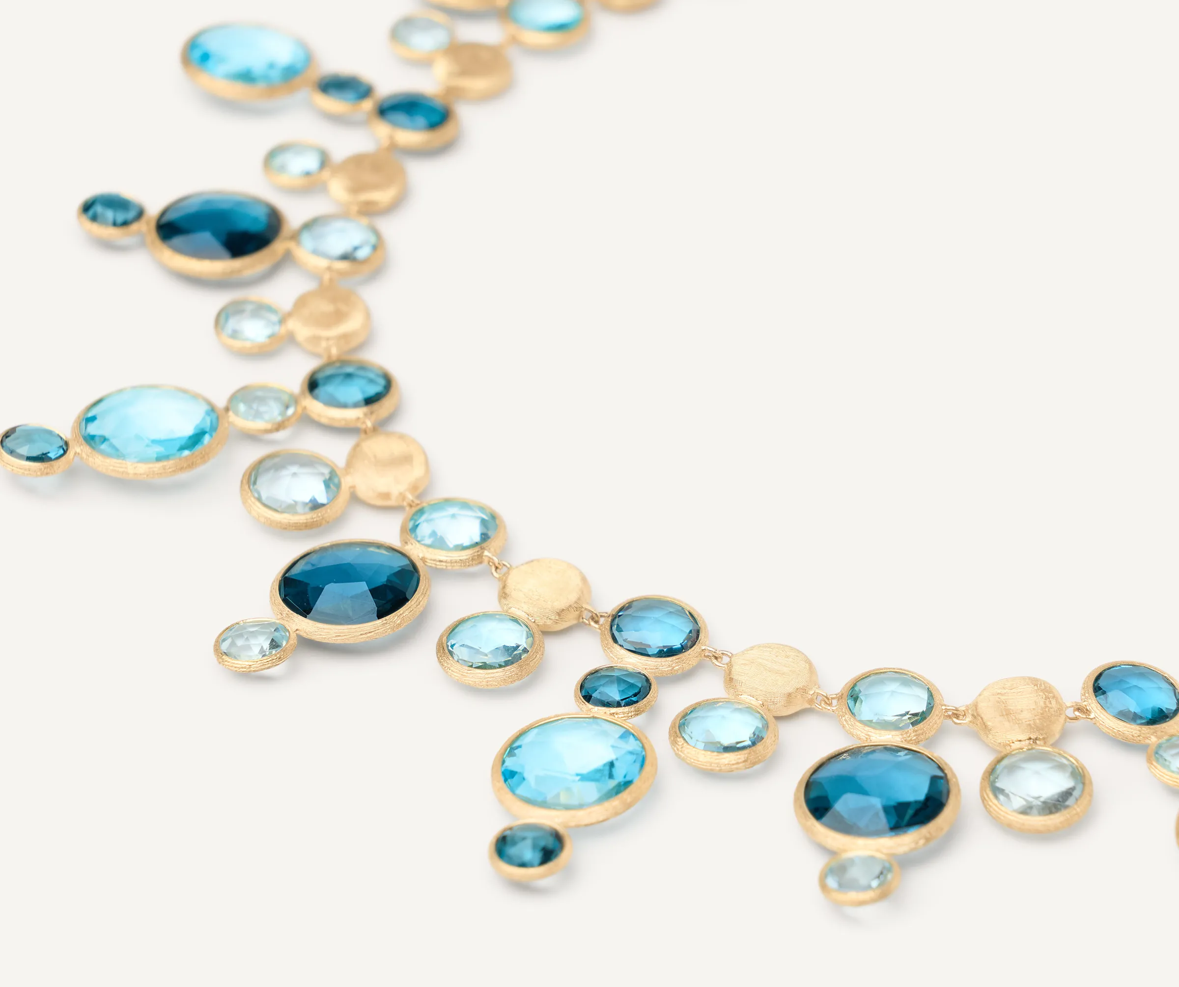 Necklaces-Marco Bicego 18K Yellow Gold Statement Round Topaz Collar Yellowgold