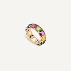 Rings-Marco Bicego 18K Yellow Gold Statement Small Gemstone Ring Yellowgold