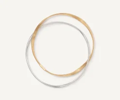 Bracelets-Marco Bicego 18K Yellow Gold 2-Strand Bangle With Diamonds Yellowgold