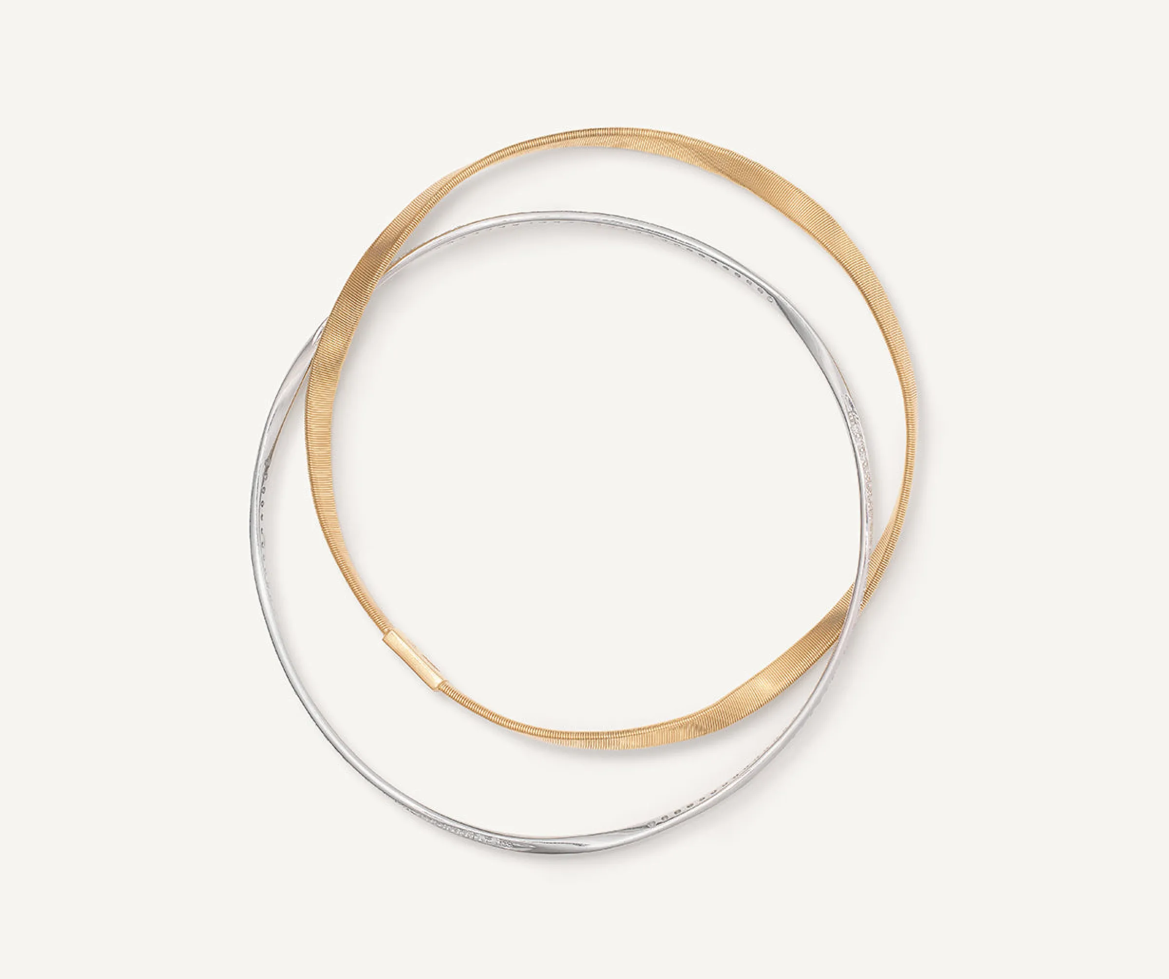 Bracelets-Marco Bicego 18K Yellow Gold 2-Strand Bangle With Diamonds Yellowgold