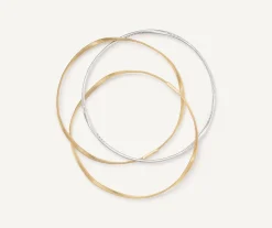 Bracelets-Marco Bicego 18K Yellow Gold 3-Strand Bangle With Diamonds Yellowgold