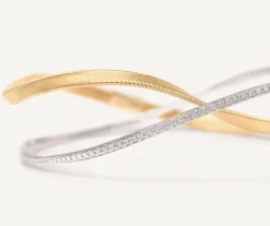 Bracelets-Marco Bicego 18K Yellow Gold 2-Strand Bangle With Diamonds Yellowgold