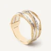 Rings-Marco Bicego 18K Yellow Gold 5-Strand Coil Ring With Diamond Strands Yellowgold